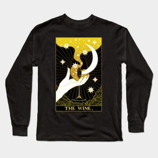 Black and Gold Tarot card The Wine Long Sleeve T-Shirt